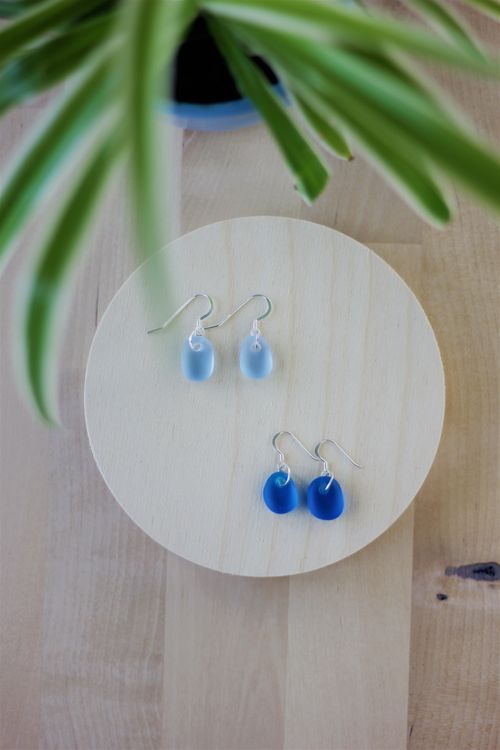 Sea Glass Drop Earrings